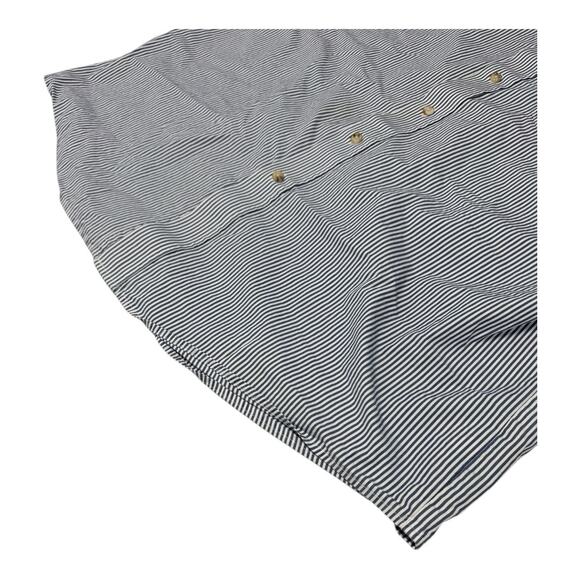 Ariat Shirt Men's 2XL Blue White Pro Series Striped Button Down Long Sleeve - Picture 6 of 9